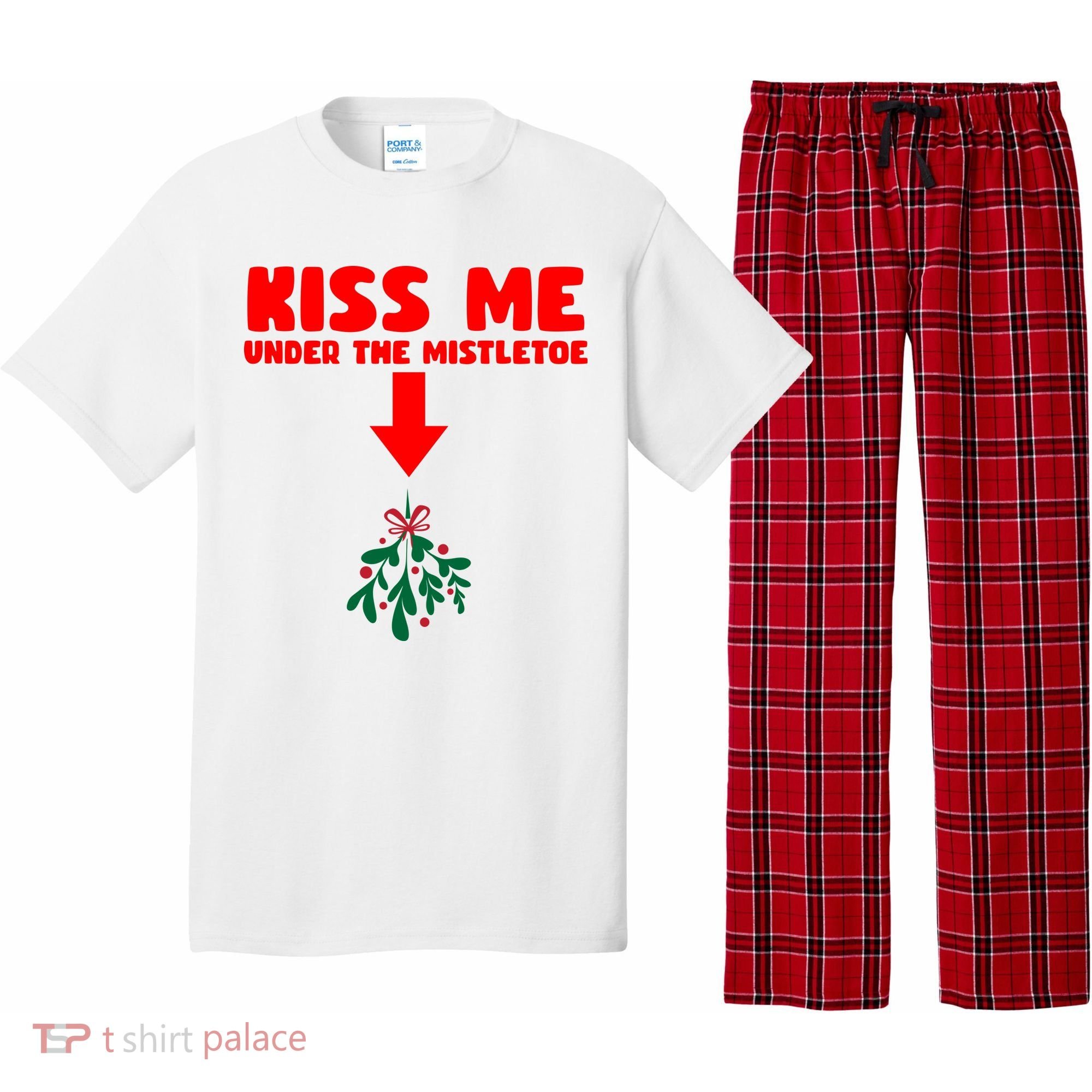 Under The Mistletoe Christmas Pajama Set
