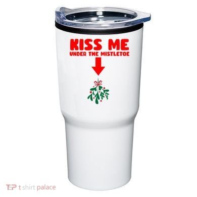 Under The Mistletoe Christmas Tumbler