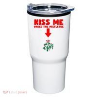 Under The Mistletoe Christmas Tumbler thumb 0