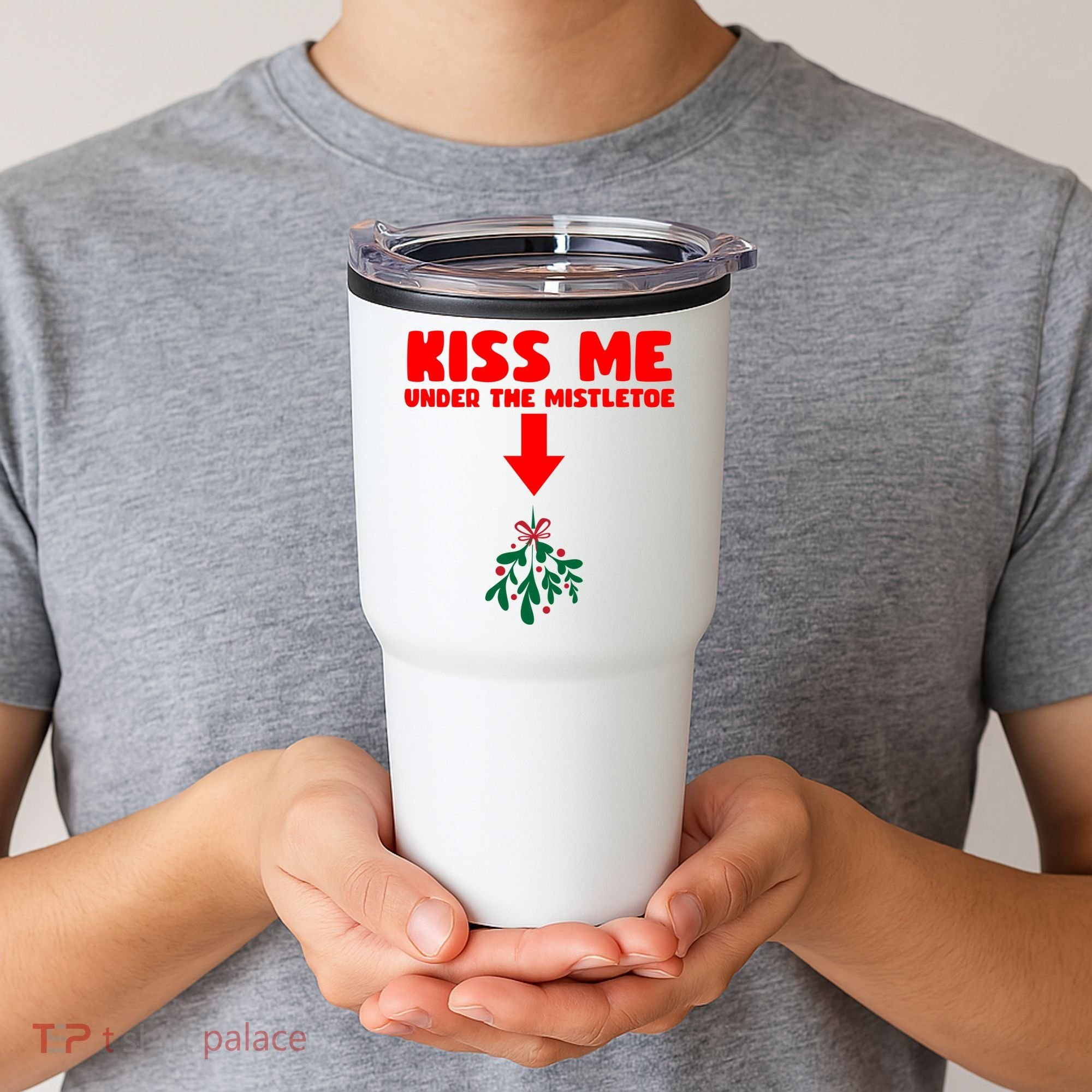 Under The Mistletoe Christmas Tumbler