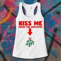 Under The Mistletoe Christmas Women's Tank Top thumb 3