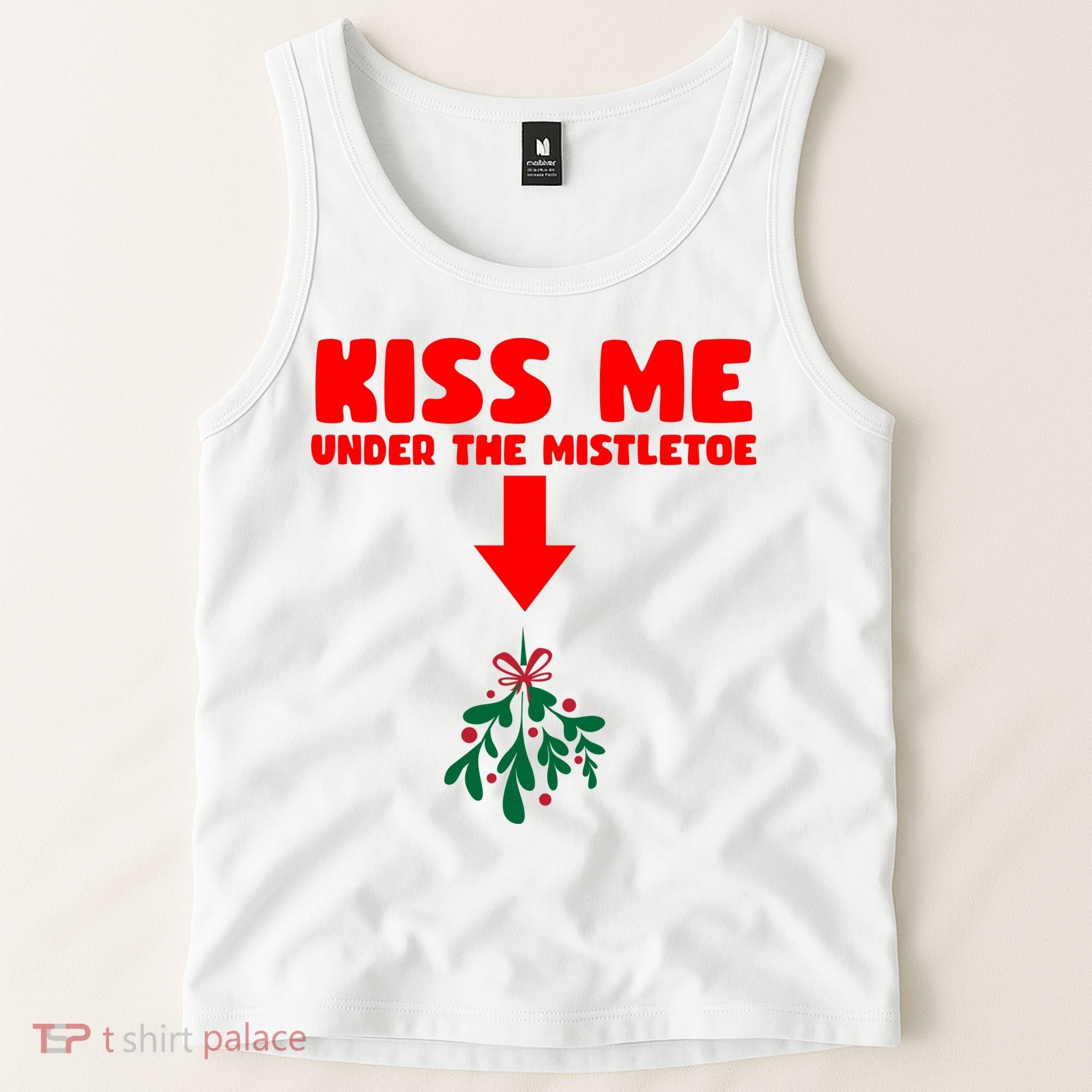 Under The Mistletoe Christmas Tank Top