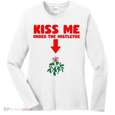 Under The Mistletoe Christmas Women's Long Sleeve Shirt