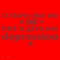 U Turn Me On But U Give Me Depression Santa Hat thumb 1