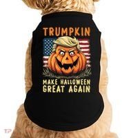Usa Trumpkin Make Halloween Great Again Funny Trump Doggie Tank thumb 0