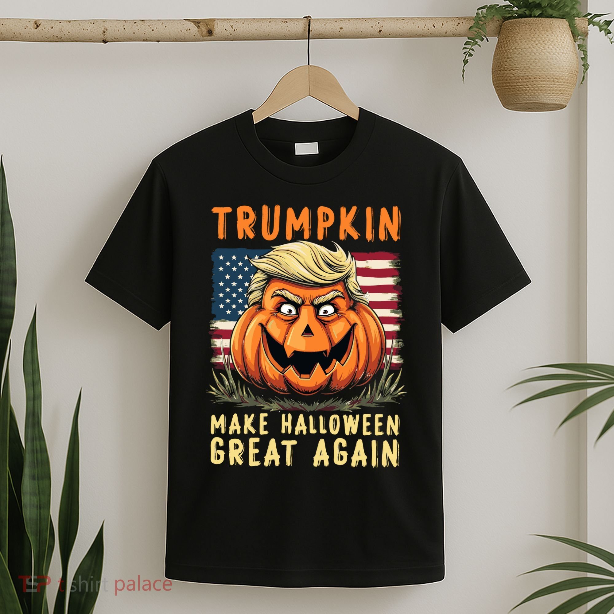 Usa Trumpkin Make Halloween Great Again Funny Trump T-Shirt