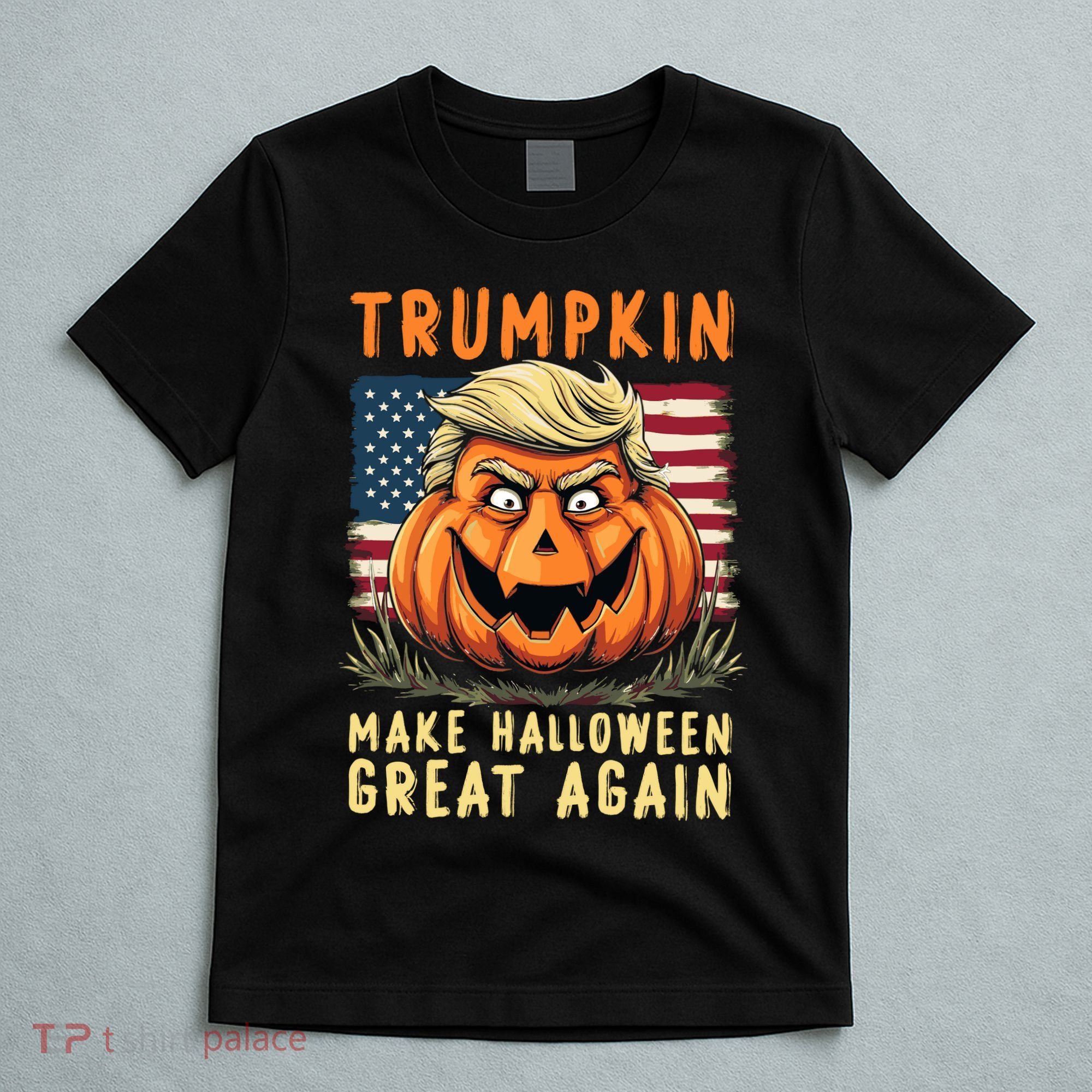 Usa Trumpkin Make Halloween Great Again Funny Trump T-Shirt