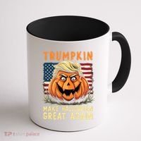 Usa Trumpkin Make Halloween Great Again Funny Trump Coffee Mug thumb 1
