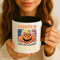 Usa Trumpkin Make Halloween Great Again Funny Trump Coffee Mug thumb 3