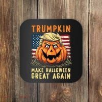 Usa Trumpkin Make Halloween Great Again Funny Trump Coaster thumb 0