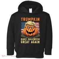 Usa Trumpkin Make Halloween Great Again Funny Trump Toddler Hoodie thumb 0
