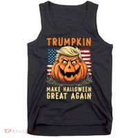 Usa Trumpkin Make Halloween Great Again Funny Trump Tank Top thumb 0