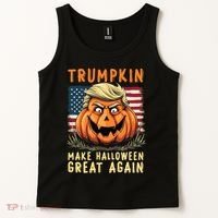 Usa Trumpkin Make Halloween Great Again Funny Trump Tank Top thumb 2