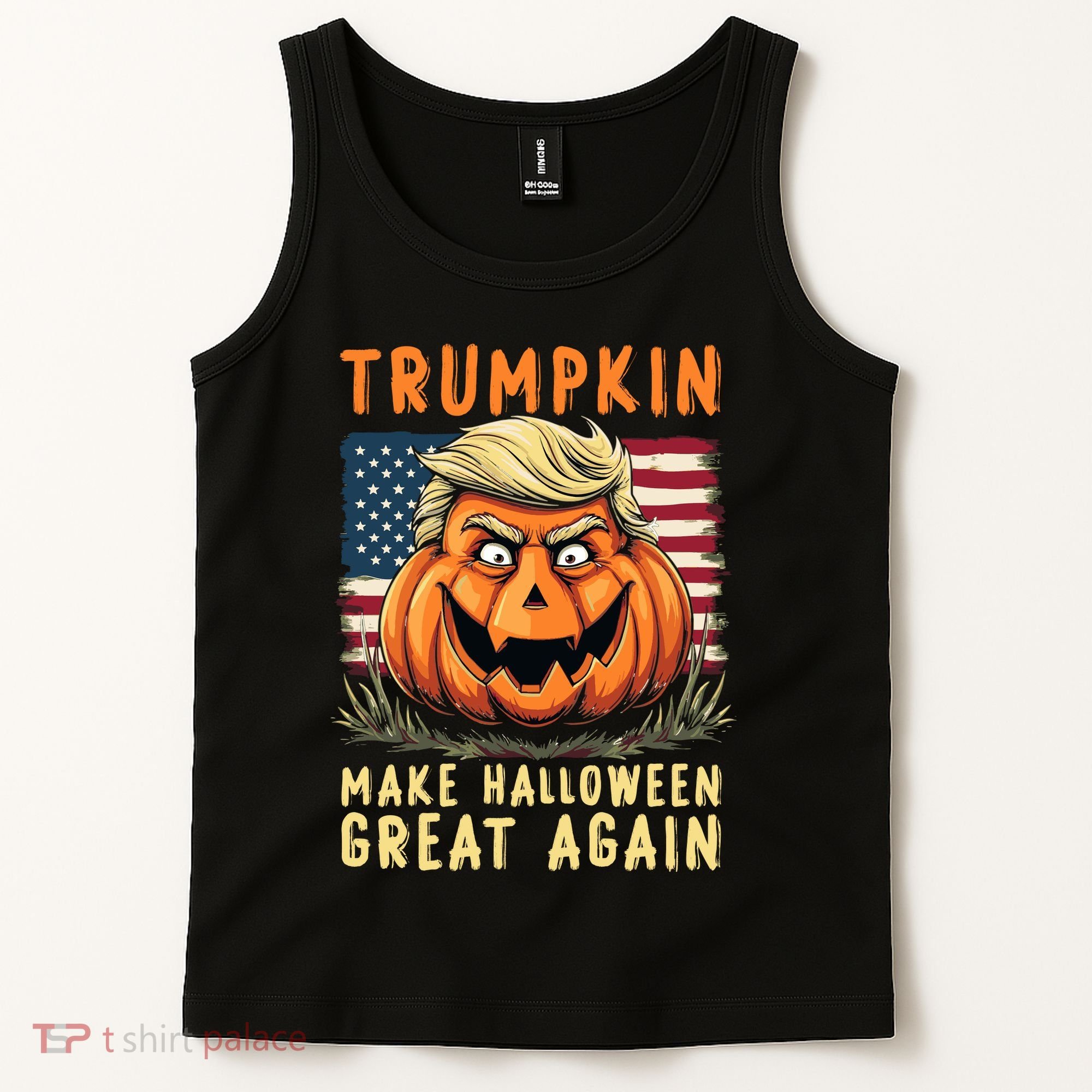 Usa Trumpkin Make Halloween Great Again Funny Trump Tank Top
