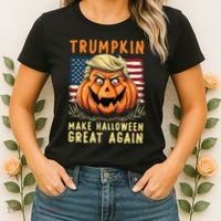 Usa Trumpkin Make Halloween Great Again Funny Trump Women's T-Shirt thumb 2