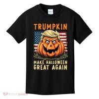 Usa Trumpkin Make Halloween Great Again Funny Trump Kids T-Shirt thumb 0