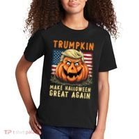 Usa Trumpkin Make Halloween Great Again Funny Trump Kids T-Shirt thumb 2