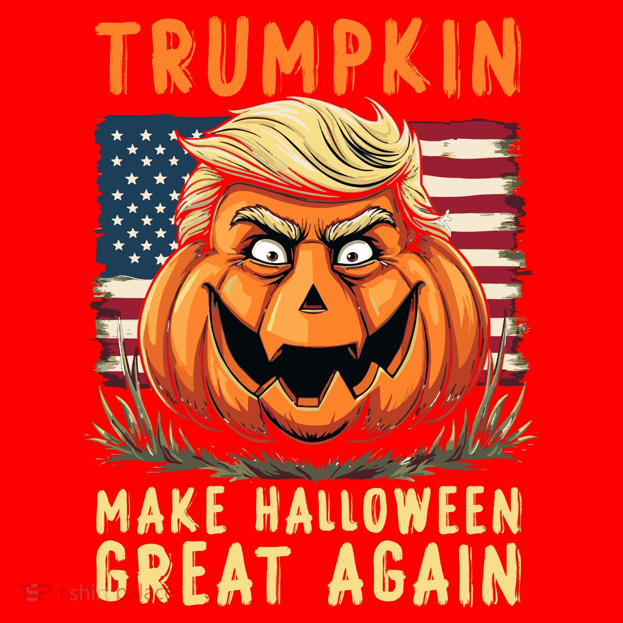 Usa Trumpkin Make Halloween Great Again Funny Trump Santa Hat