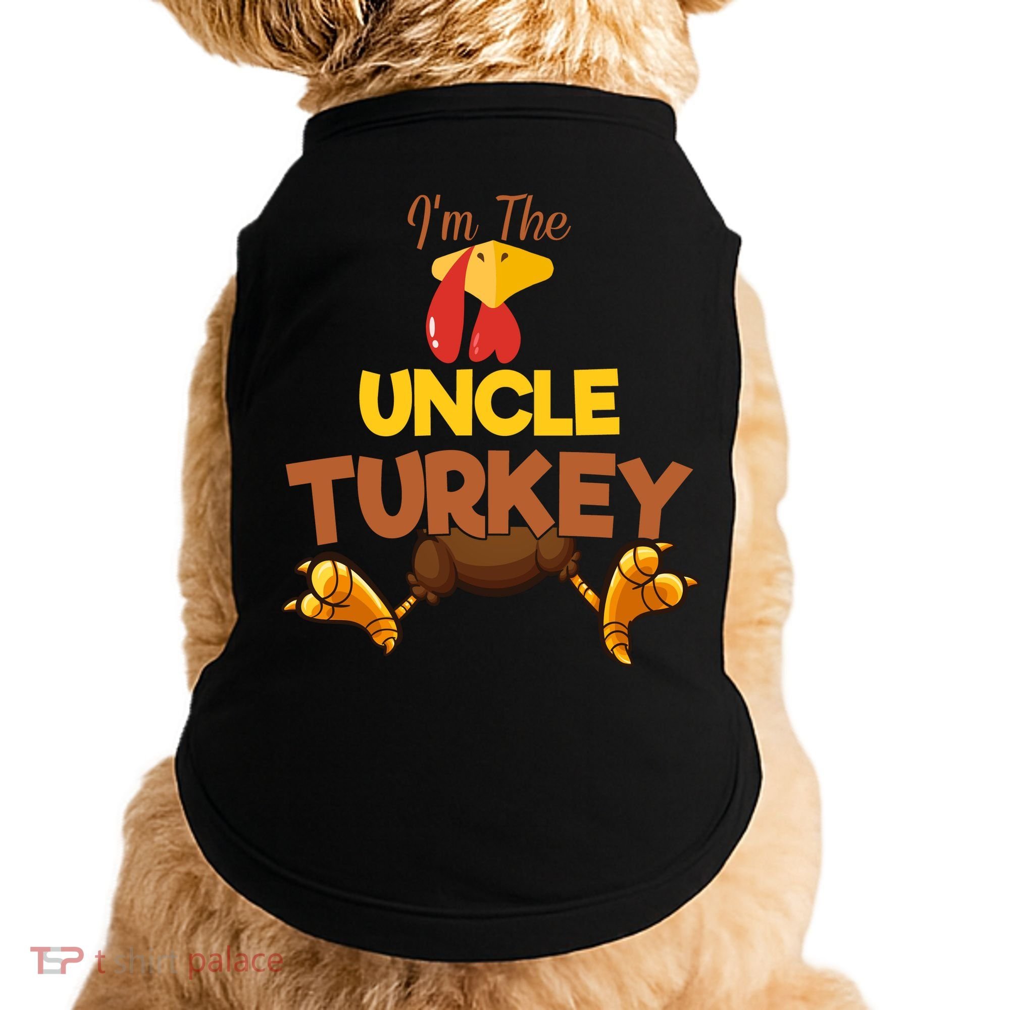 Uncle Turkey Matching Family Group Thanksgiving Gifts  Doggie Tank