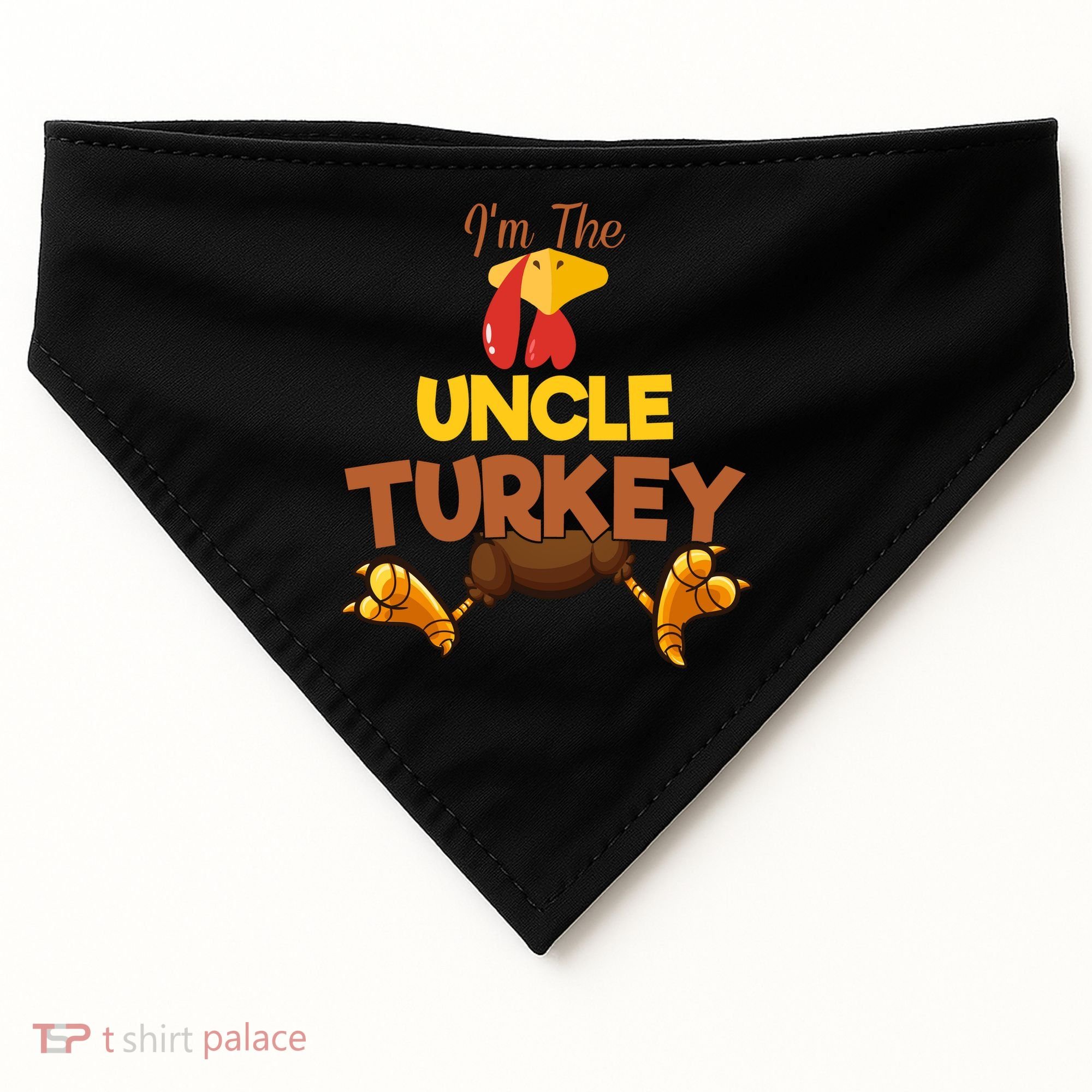 Uncle Turkey Matching Family Group Thanksgiving Gifts  USA-Made Doggie Bandana