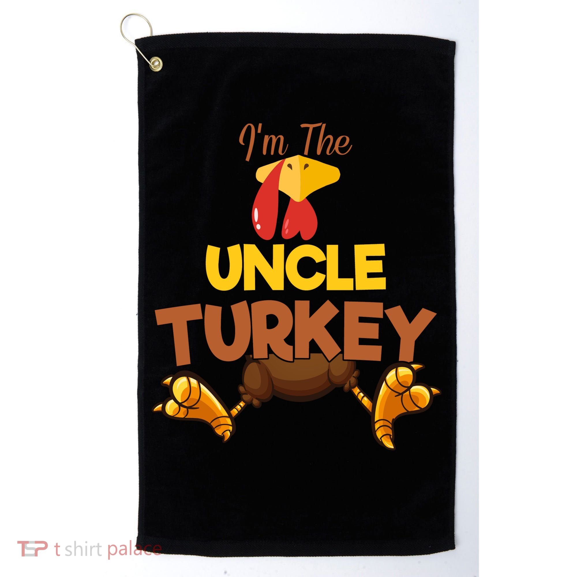 Uncle Turkey Matching Family Group Thanksgiving Gifts  Golf Towel