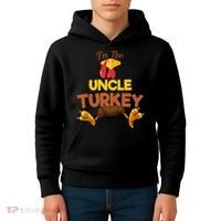 Uncle Turkey Matching Family Group Thanksgiving Gifts  Kids Hoodie thumb 4