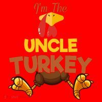 Uncle Turkey Matching Family Group Thanksgiving Gifts  Santa Hat thumb 1