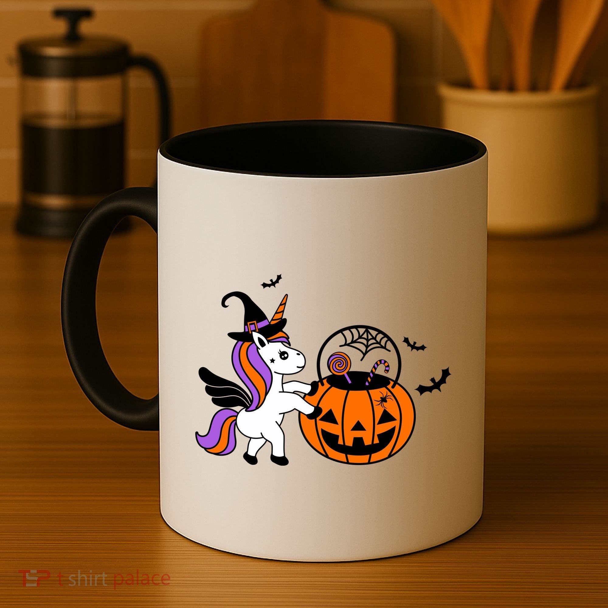 Unicorn Treat Or Trick Halloween Coffee Mug