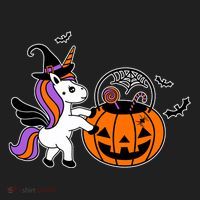 Unicorn Treat Or Trick Halloween Beanie thumb 2