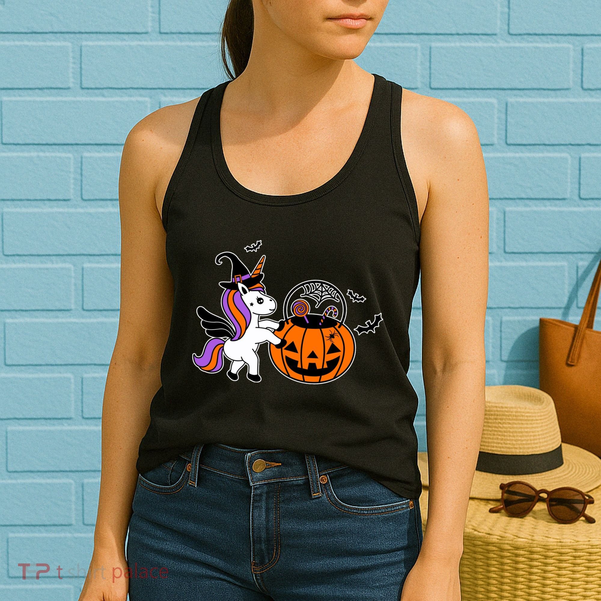 Unicorn Treat Or Trick Halloween Women's Tank Top