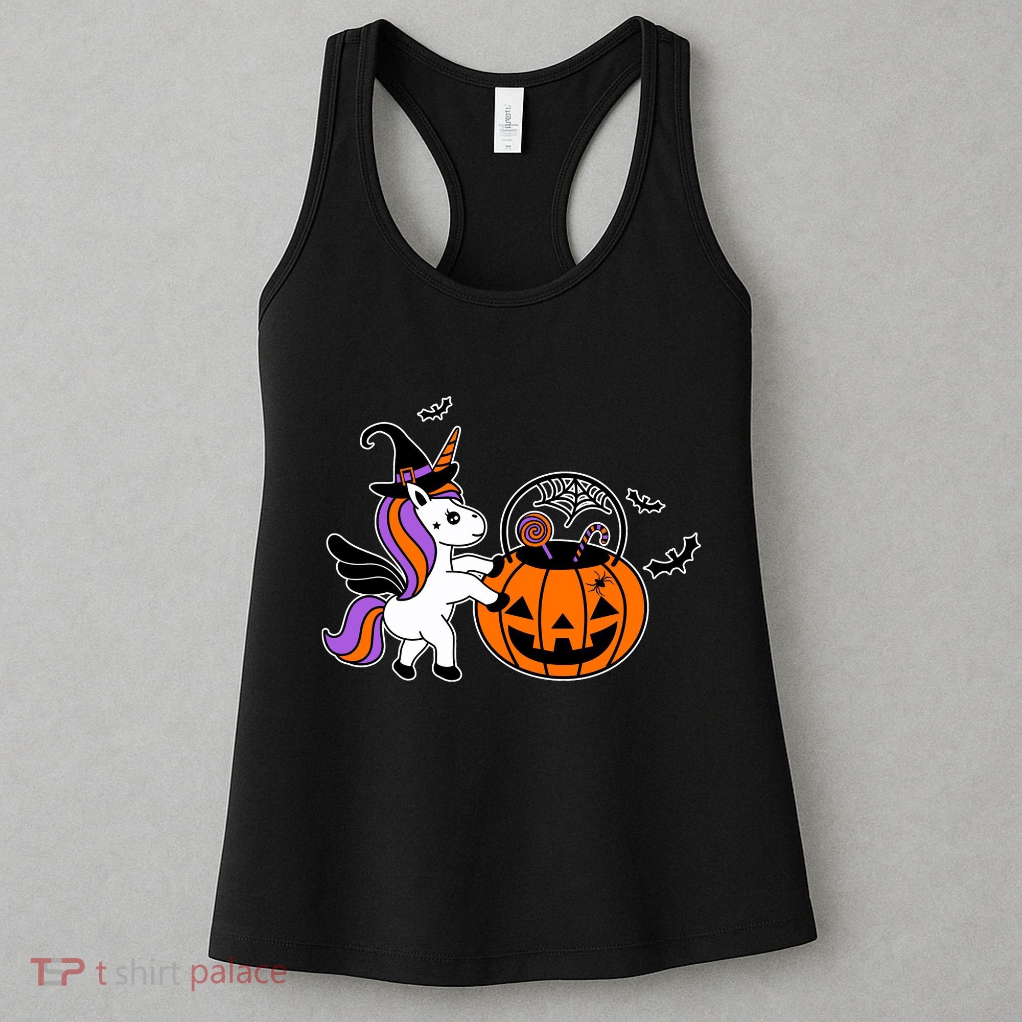 Unicorn Treat Or Trick Halloween Women's Tank Top
