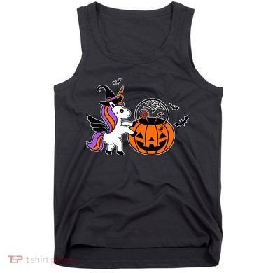 Unicorn Treat Or Trick Halloween Tank Top