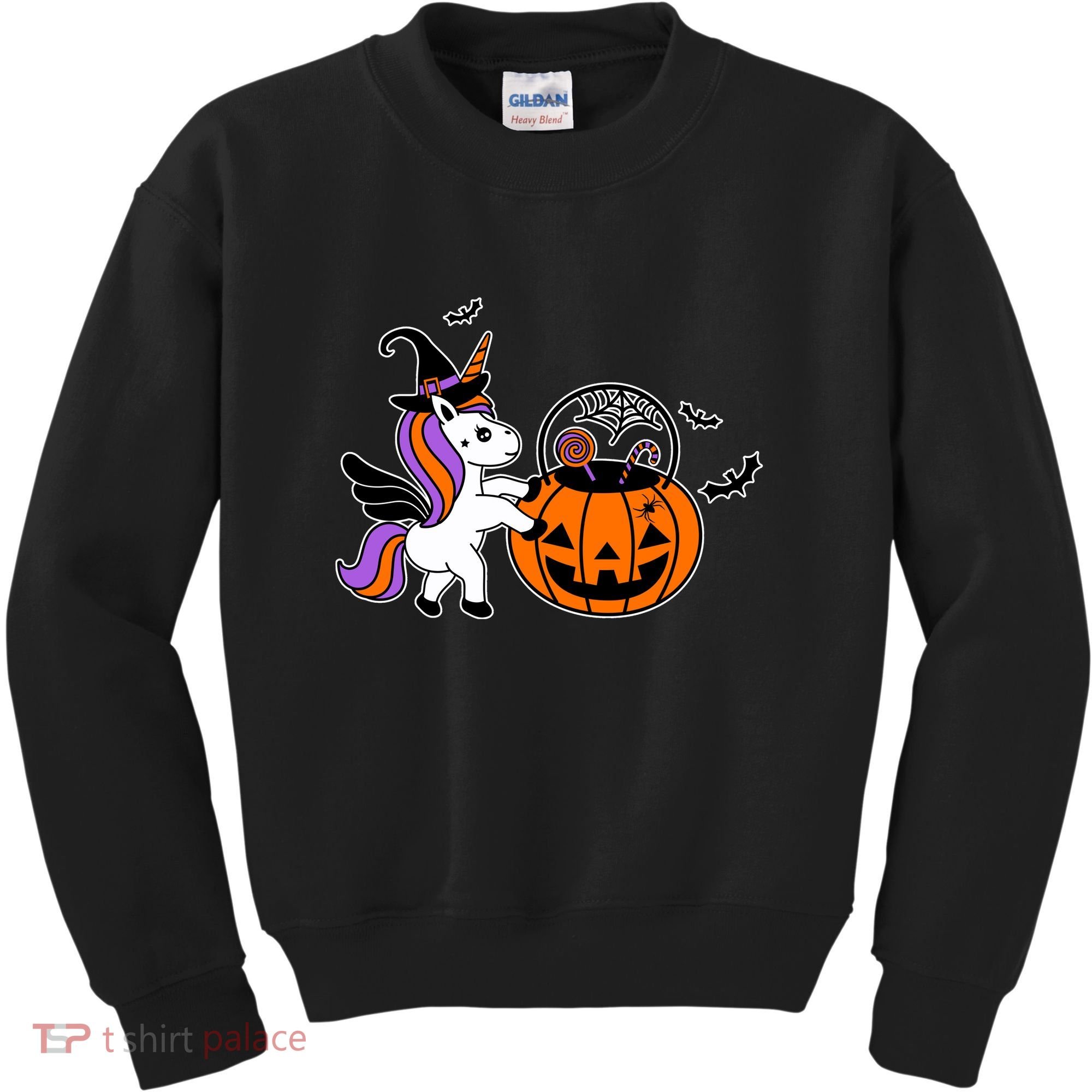 Unicorn Treat Or Trick Halloween Kids Sweatshirt