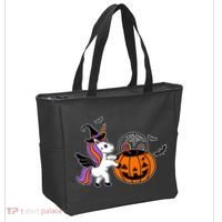 Unicorn Treat Or Trick Halloween Tote Bag thumb 2