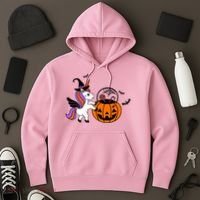 Unicorn Treat Or Trick Halloween Hoodie thumb 3