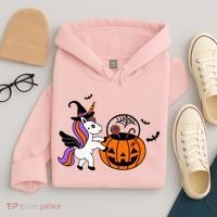 Unicorn Treat Or Trick Halloween Hoodie thumb 4