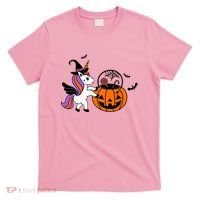 Unicorn Treat Or Trick Halloween T-Shirt thumb 0