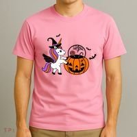 Unicorn Treat Or Trick Halloween T-Shirt thumb 3