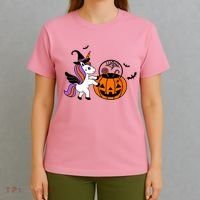 Unicorn Treat Or Trick Halloween T-Shirt thumb 4