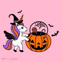 Unicorn Treat Or Trick Halloween T-Shirt thumb 7