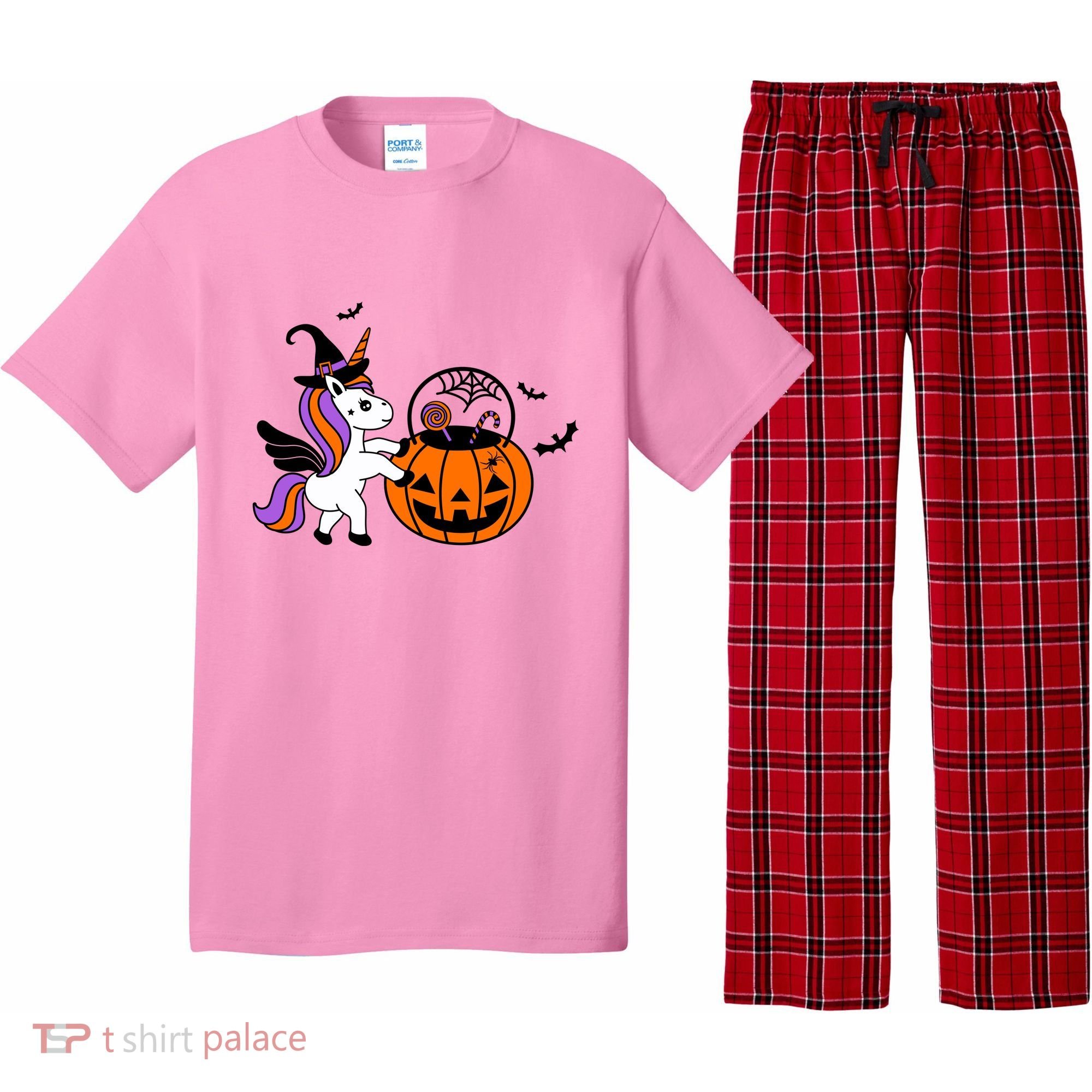 Unicorn Treat Or Trick Halloween Pajama Set