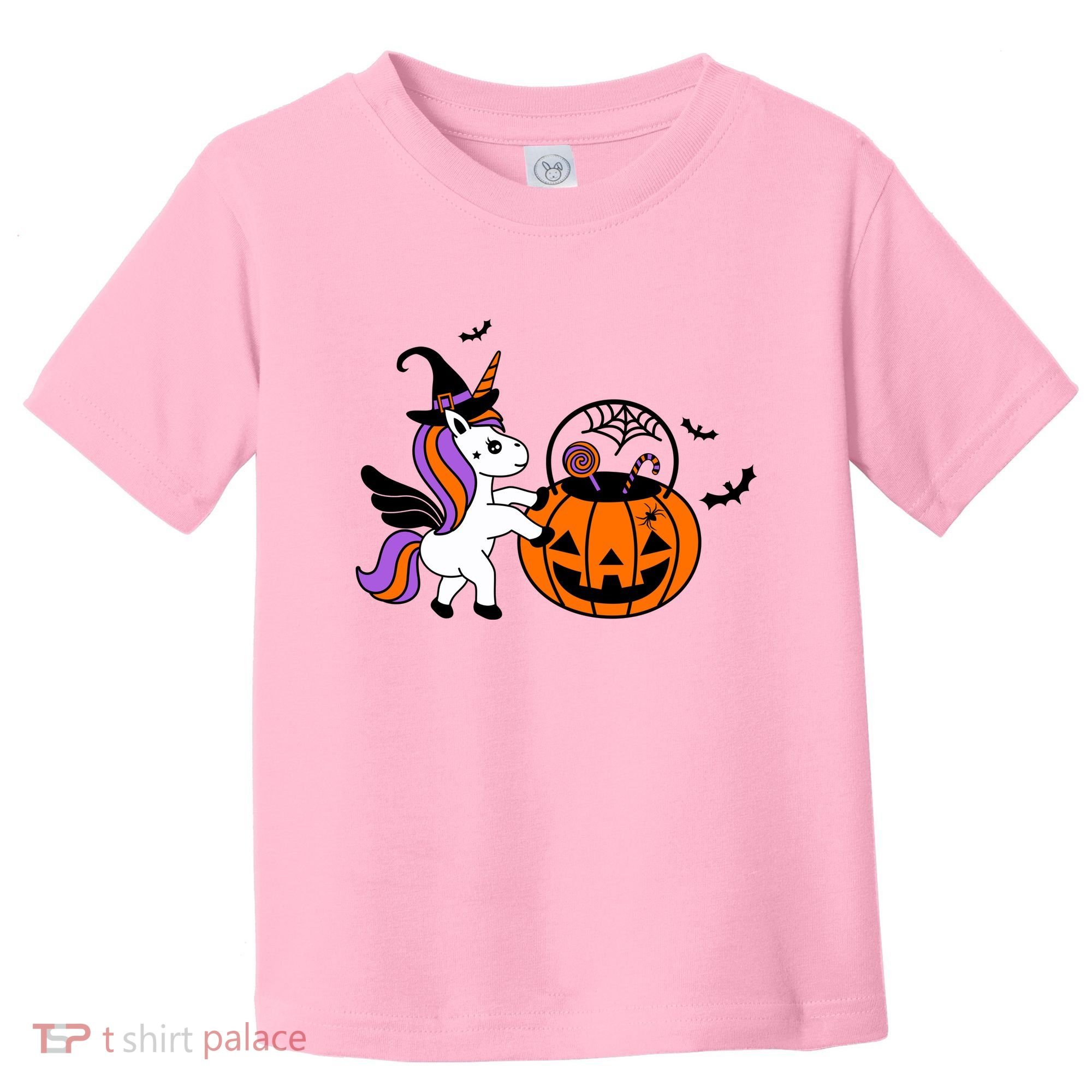 Unicorn Treat Or Trick Halloween Toddler T-Shirt