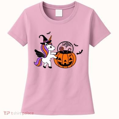 Unicorn Treat Or Trick Halloween Women's T-Shirt