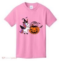 Unicorn Treat Or Trick Halloween Kids T-Shirt thumb 0