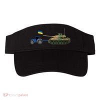 Ukrainian Tractor Pulling Tank With Ukraine Flag Visor thumb 0