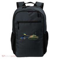 Ukrainian Tractor Pulling Tank With Ukraine Flag Backpack thumb 0