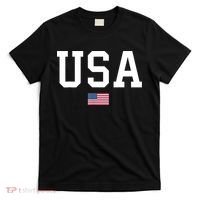 USA T Patriotic American Flag July 4th T-Shirt thumb 0