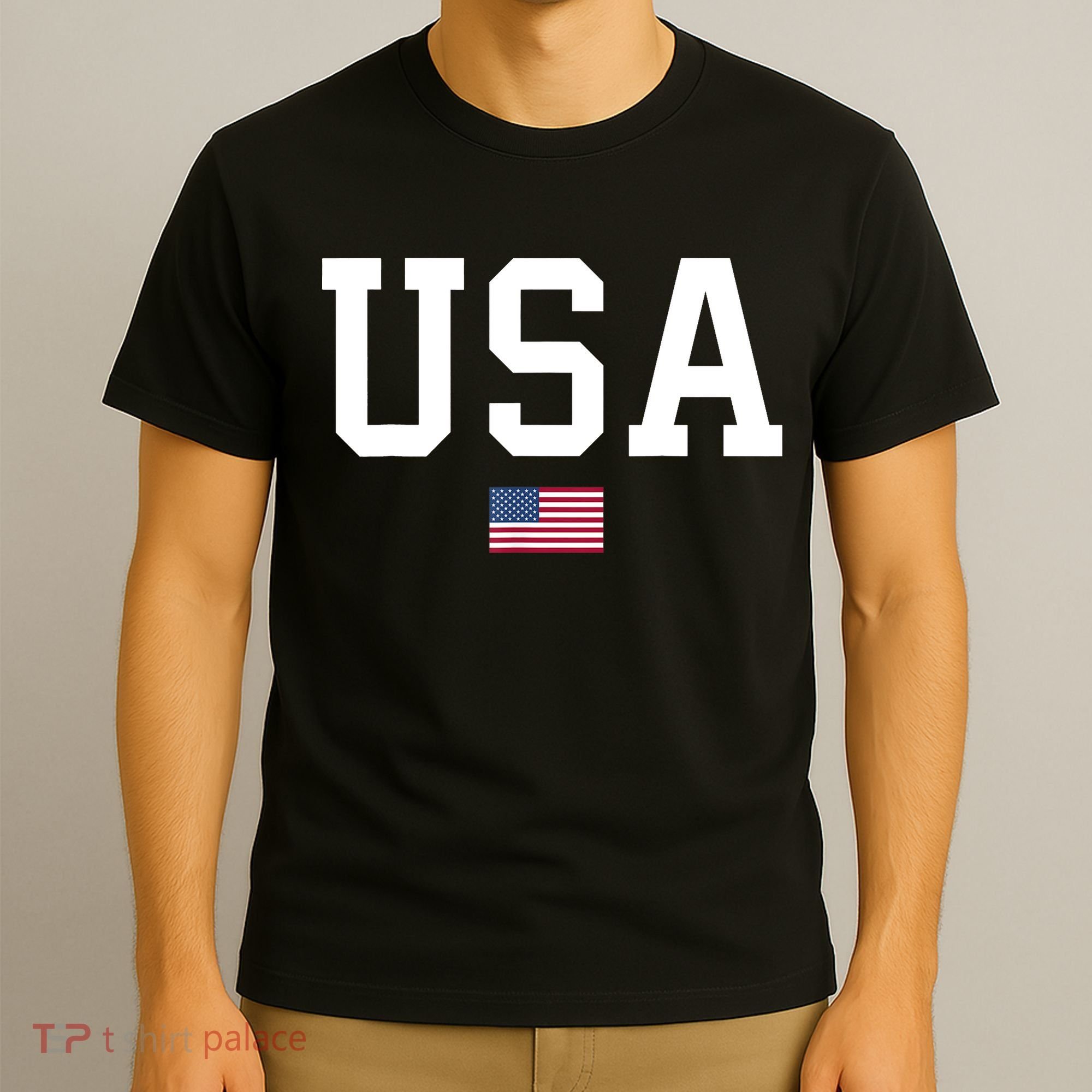 USA T Patriotic American Flag July 4th T-Shirt