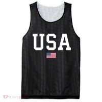 USA T Patriotic American Flag July 4th Mesh Reversible Basketball Jersey Tank thumb 0