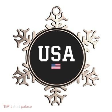USA T Patriotic American Flag July 4th Ornament